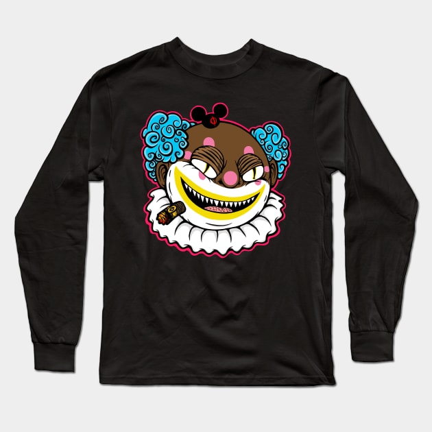 Rexyus the Clown Long Sleeve T-Shirt by flynnryanart